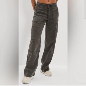 American eagle dreamy drape wide leg cargo pants